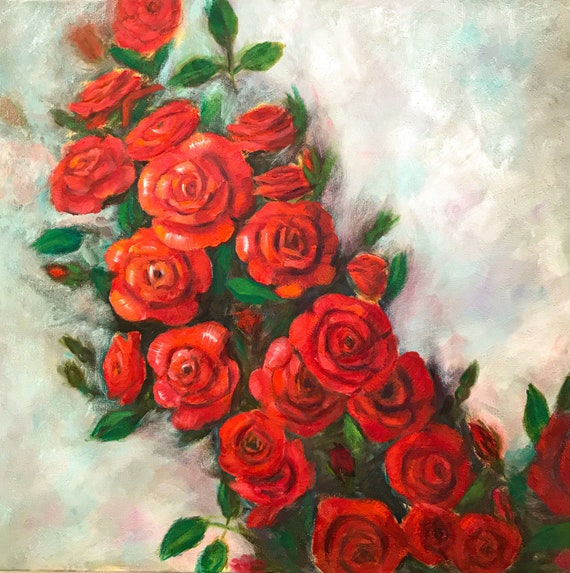 アンティーク 赤い薔薇 ローズ フラワー 油彩画 油絵 アート 絵画 美術 芸術 アンティーク 赤い薔薇 ローズ フラワー 油彩画 油絵 アート