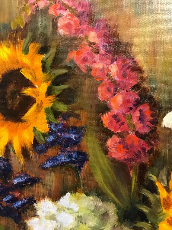 【オリジナル】「ひまわり」抽象画　現代アート　モダンアート　インテリア オリジナル】「ひまわり」抽象画現代アートモダンアートインテリア