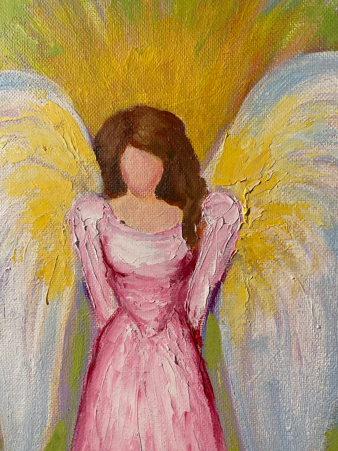 Angel Girl Painting Original Oil Painting Gift Painting - Etsy UK