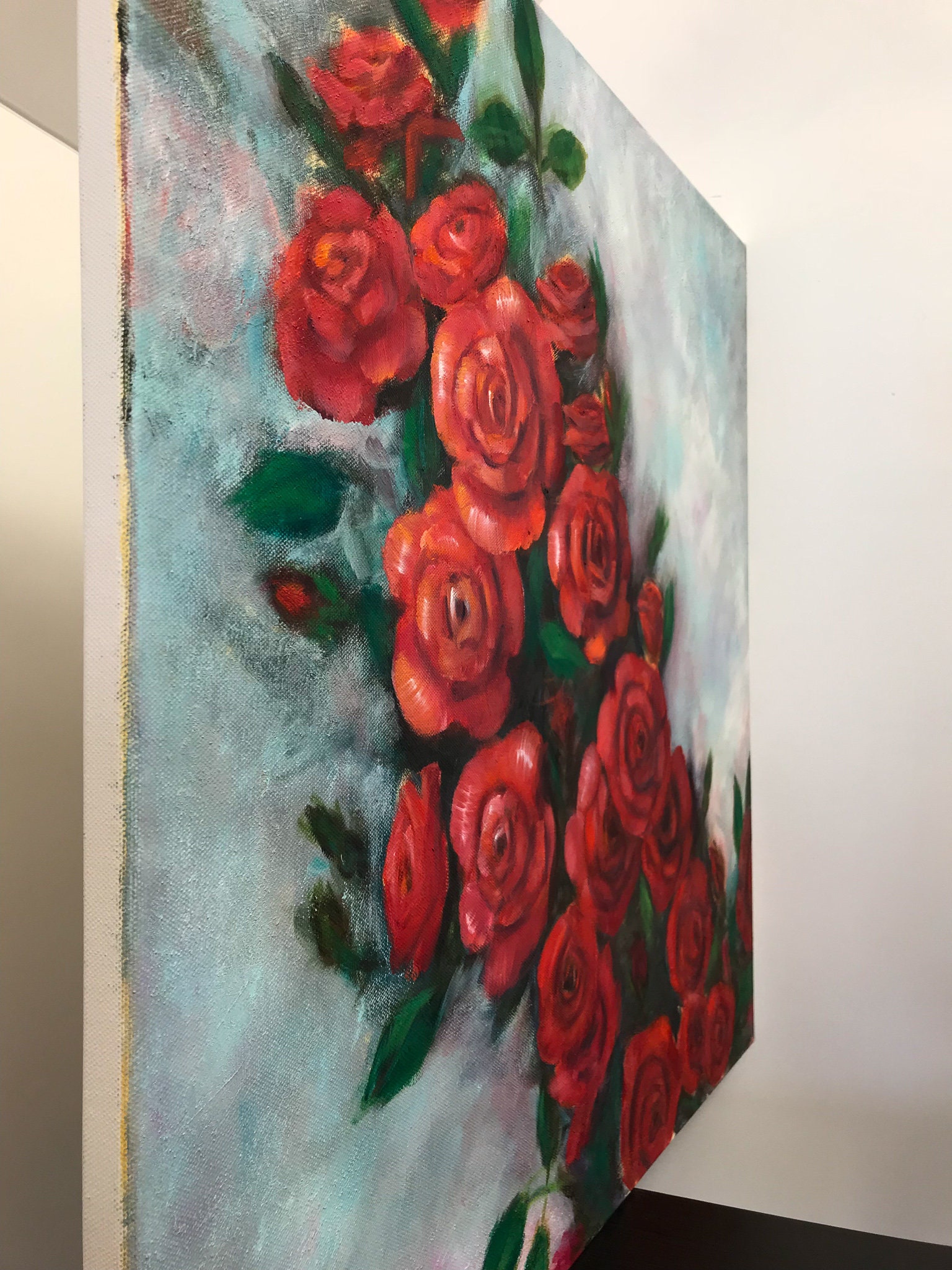 キャンバス油絵　専用　Heroic  Roses英雄的なバラ　大きめキャンバス キャンバス油絵 専用 Heroic Roses英雄的なバラ 大きめ