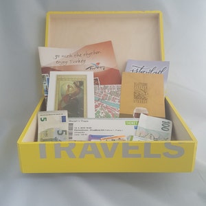 Travel Keepsake Box, Study Abroad Memory Box, Travel Memory Box image 2