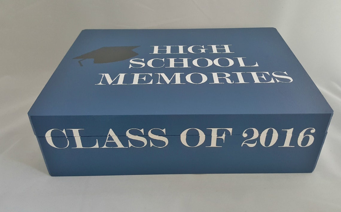 High School Memory Box Graduation Memory Box College Etsy