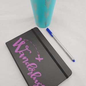 Wanderlust Journal, Hand-painted, dot grid journal