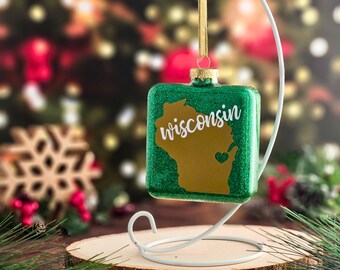 Wisconsin Ornament, Green Bay Ornament