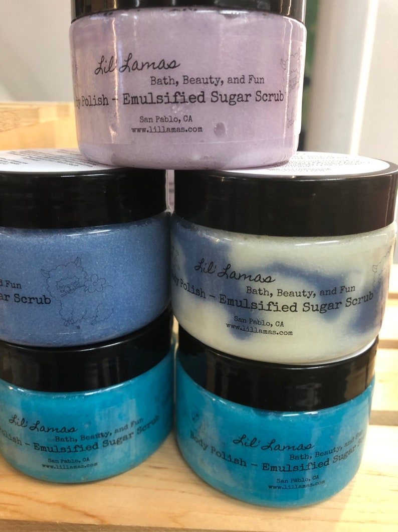 Body Polish Sugar Scrub/ Emulsified Sugar Scrub / Exfoliating Etsy