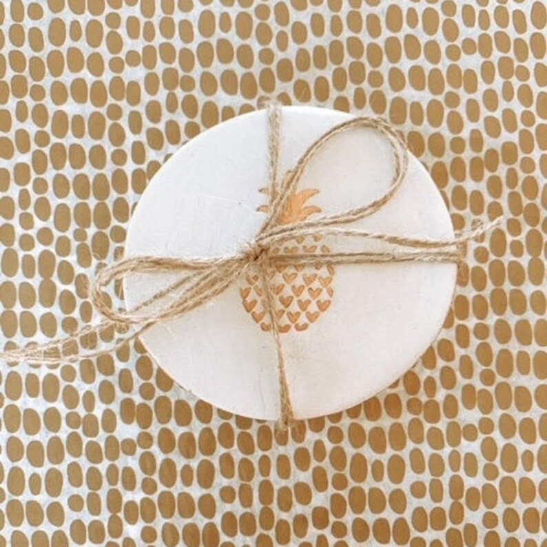 Pineapple Coasters Housewarming Gift Idea Birthday Idea Engagement Gift Pineapple Coaster set