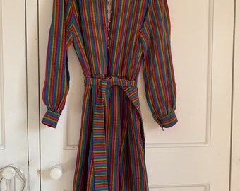 Vintage Sora Couture Dessin wool dress