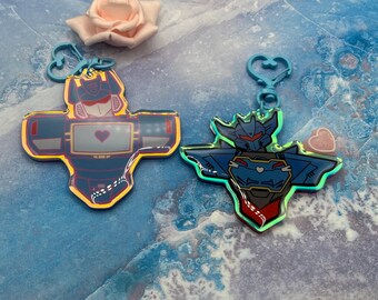 Epoxy MECH pinup keychains