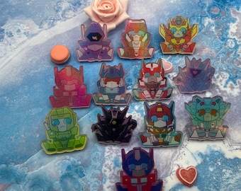 TF Acrylic Pin w/ color border