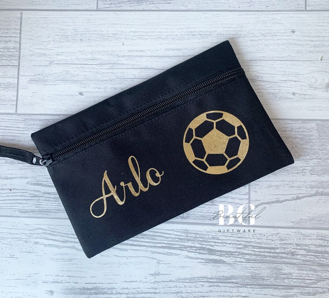 Football Pencil Case Personalised Pencil Case Pencil Case Etsy