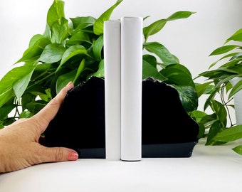 Stone Bookends - Polished Black Obsidian Bookend Set