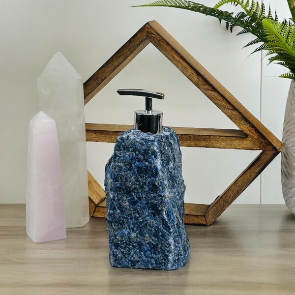 Blue Crystal Soap Dispenser - Etsy
