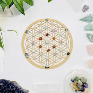 Crystal Grid - Flower of Life - Wooden Grid (RK16-59)
