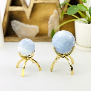 Brass Claw Stand - Sphere Holder - Crystal Display Stand Spheres Clusters and More