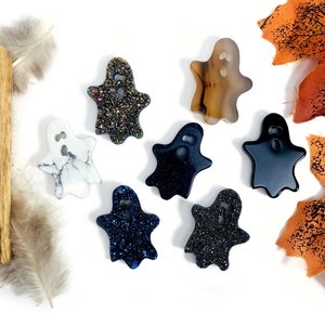 Ghost Gemstone Crystal Cabochons Fall Halloween Decor Witchy Spiritual Gift
