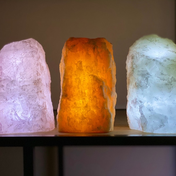 Rough Quartz Lamp comes with USB Cord (HW3-16) (HW4-16)