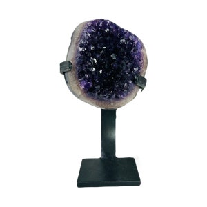 Uruguayan Amethyst on Metal Stand