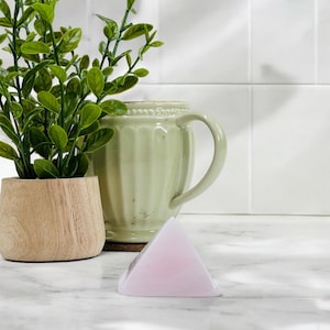 Rose Quartz Crystal Pyramid