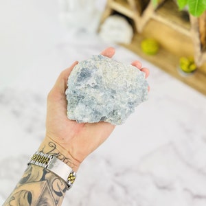 Celestite blu - Cluster di druse - Bellissima formazione cristallina - (UOOAK-S4-B)