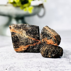 Black Tourmaline with hematite - By Weight (RK3012) BLKBIN
