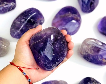 Piedra amatista pulida y pulida (RK27)