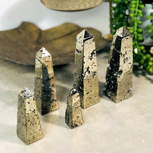 Pyrite Obelisk Tower Stones - By Weight