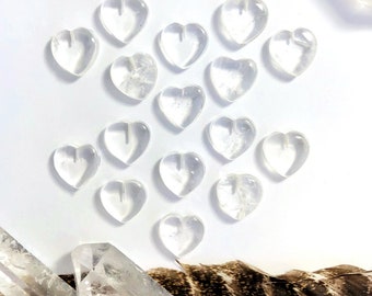 Crystal Quartz Heart Shaped Stone