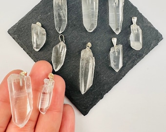 Lemurian Point Crystal Pendant