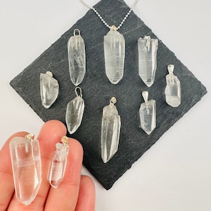 Lemurian Point Crystal Pendant
