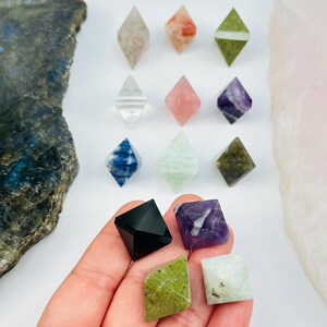 Crystal Diamond Shaped Stone Point Crystals Minerals Gemstones