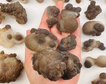 Calcedonia botrioidal - Calcedonia en bruto y natural - Por tamaño -