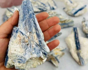 Blue Kyanite Crystals Freeform - Rough Natural Stone - By Weight