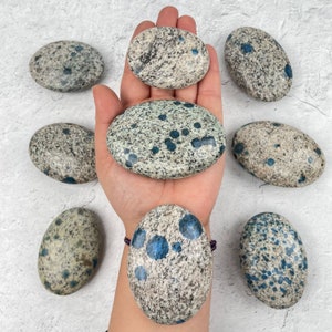 Granite and Azurite Palm Stone - By Weight
