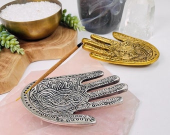 Gold Hand Incense Holder - Etsy