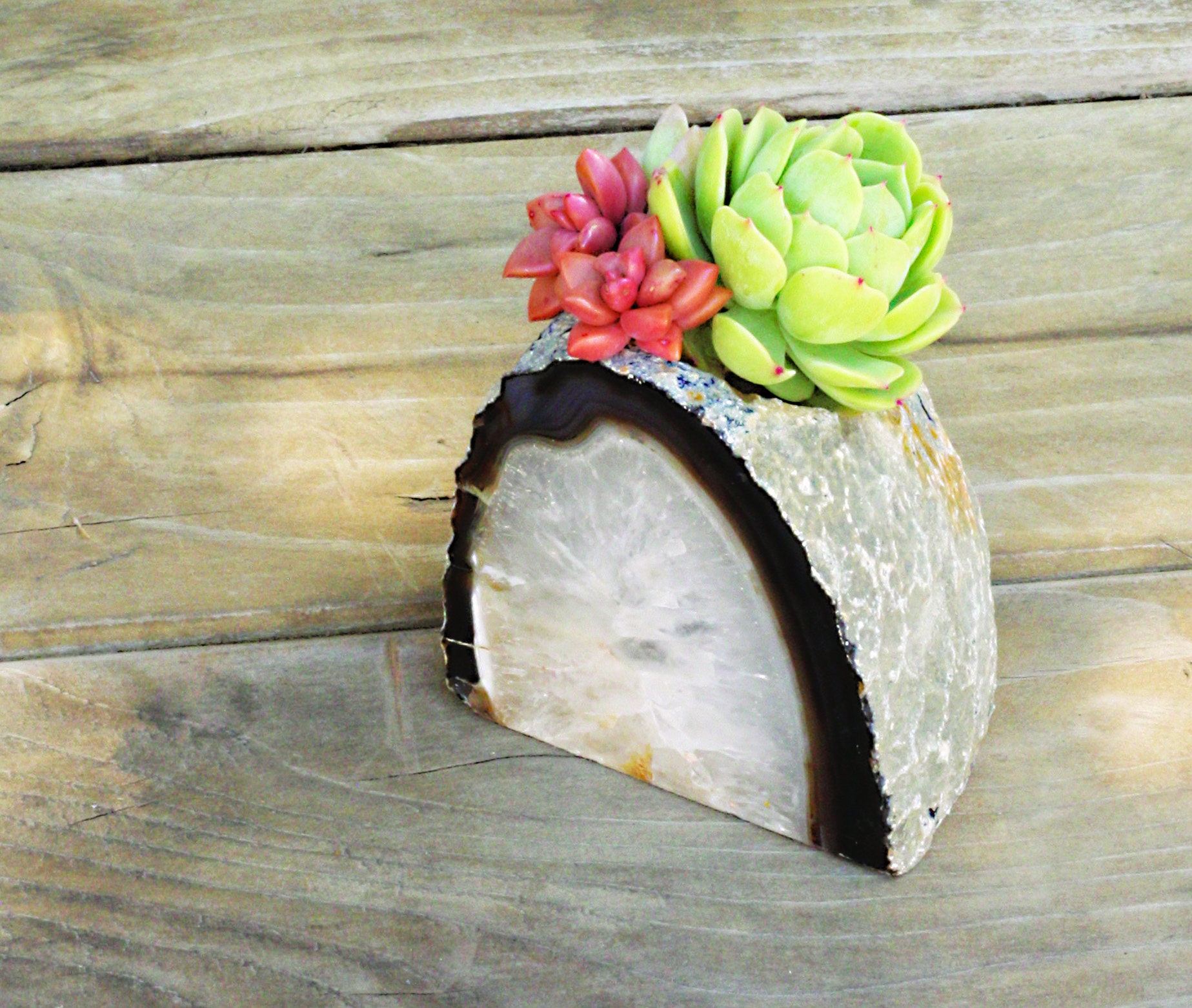 Natural Agate Candle Holder Crystal Decor Metaphysical Etsy Australia