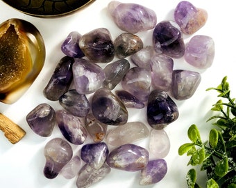 1/2 lb Amethyst Tumbled Gemstones - Polished Purple Stones - Jewelry supplies - Arts and Crafts ~ Choose 1,3,5 Bags (TS-29)