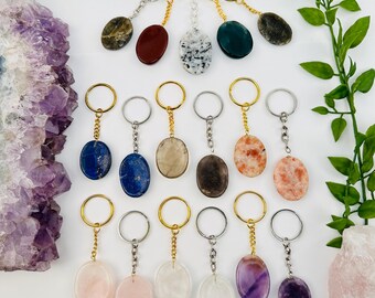 クリスタルウォーリーストーンキーチェーン - Etsy 日本