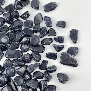 Blue Goldstone Tumbled Chips - 1/2 pound bag