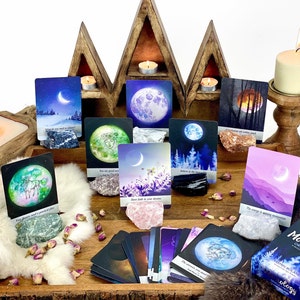 Porte-cartes en cristal, porte-cartes de tarot et support photo en pierre naturelle - Petit