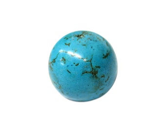 Turquoise howlietkraal – semi-gepolijst, geboord in het midden (26-32 mm)