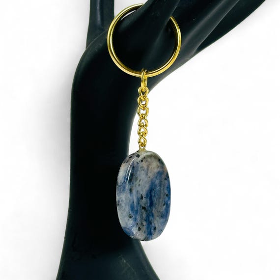 Crystal Worry Stone Keychain – Sodalite, Rose Quartz, Amethyst - Etsy