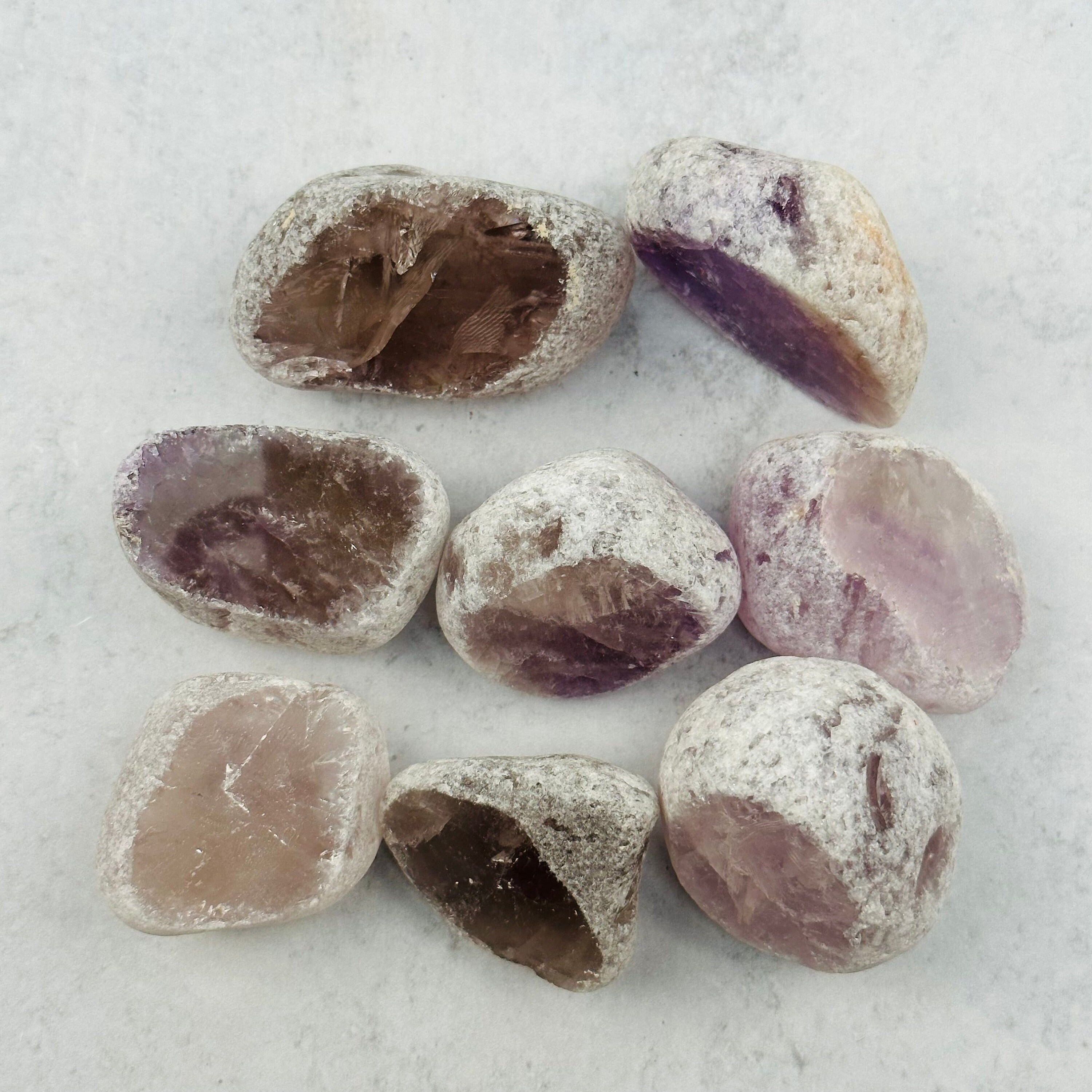 Elestial Smoky Quartz & Amethyst Specimen - No.36 | New Moon