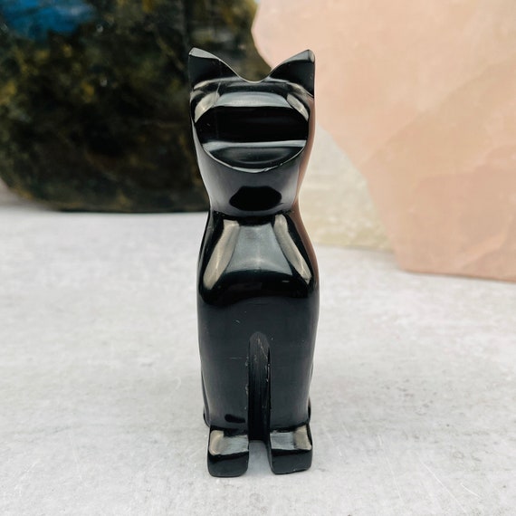 Black Onyx Cat- Polished Stone Kitty - (LBS0-S2-B3) - Etsy