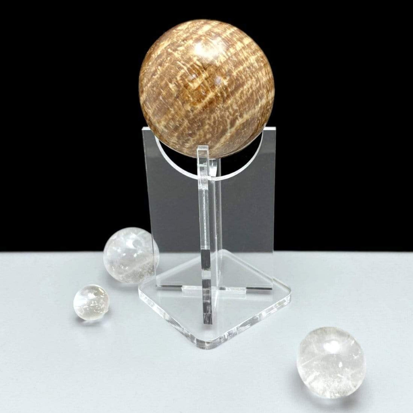 Acrylic Sphere Holder Crystal Stand OF2C5B204 Etsy