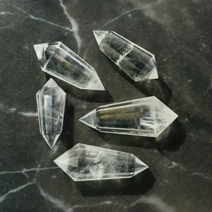 Vogel Crystal Quartz Polished Double Terminated Points High Quality from Brazil