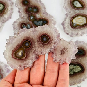 Large Amethyst Crystal Stalactite Slices YOU CHOOSE