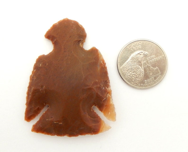 Eagle Shaped Bird Jasper 2 Inch Arrowhead Perfect for Wire Wrapping Bulk Of 10 - RK163B9 Jasper Eagle Cabochon