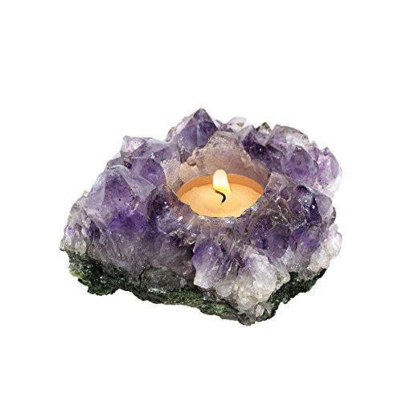Amethyst Cluster Candle Holder CHS6 Etsy