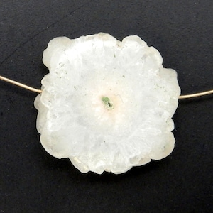 White Solar Quartz Side Drilled Crystal Bead 1. 5. 10 or 25 pieces