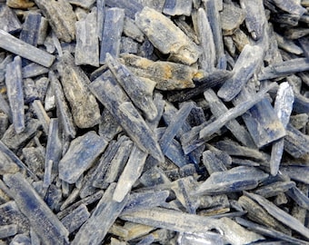 Blue Kyanite Blades from Brazil By Piece 1, 5, 10, or 25 pieces Healing Stone Specimen Minerals Chakra (TS-134)